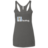 T-Shirts Premium Heather / X-Small FACEHUG Women's Triblend Racerback Tank
