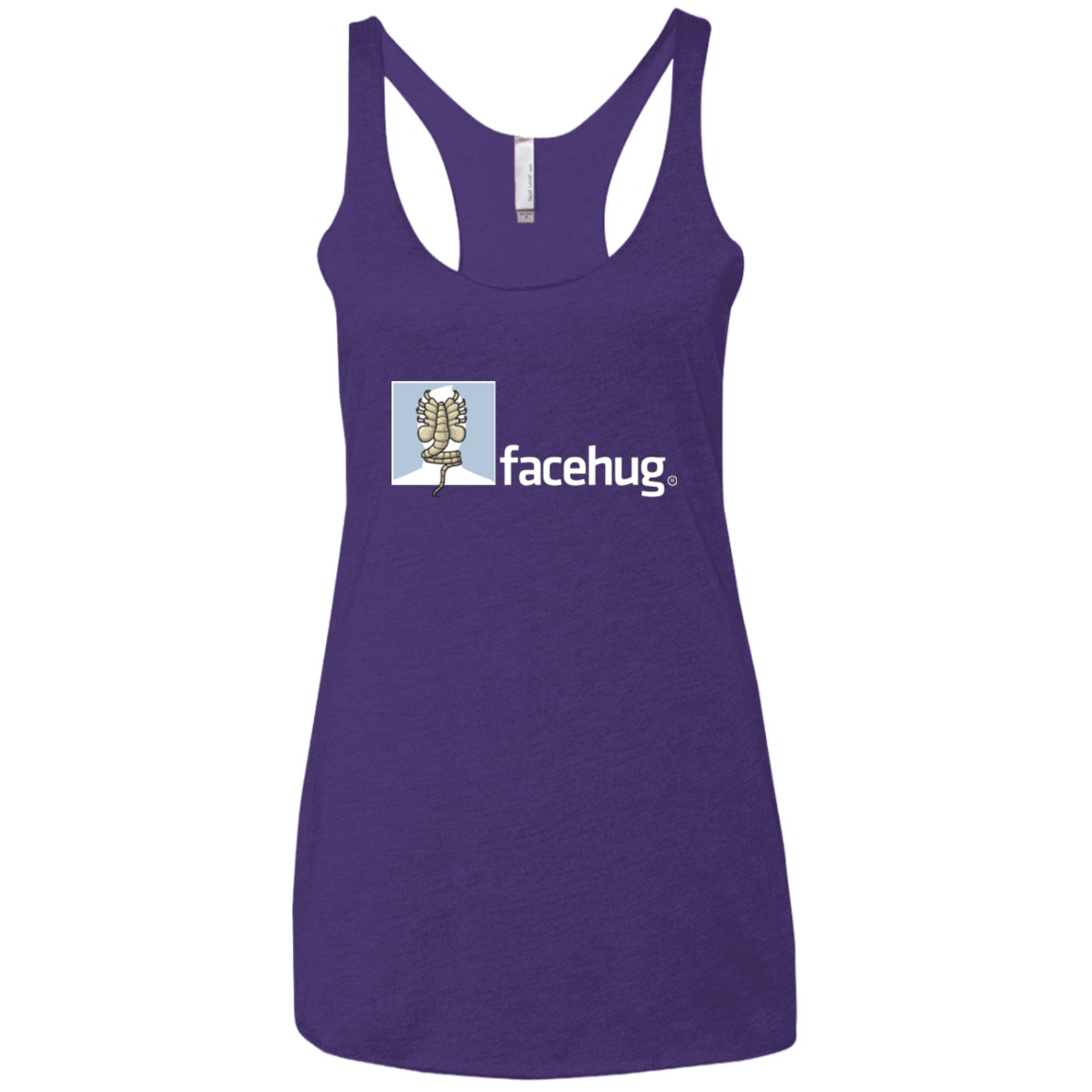 T-Shirts Purple / X-Small FACEHUG Women's Triblend Racerback Tank