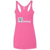 T-Shirts Vintage Pink / X-Small FACEHUG Women's Triblend Racerback Tank