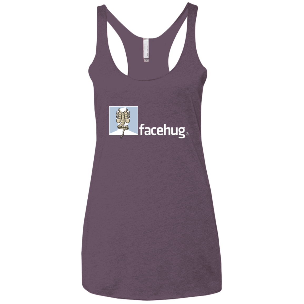 T-Shirts Vintage Purple / X-Small FACEHUG Women's Triblend Racerback Tank