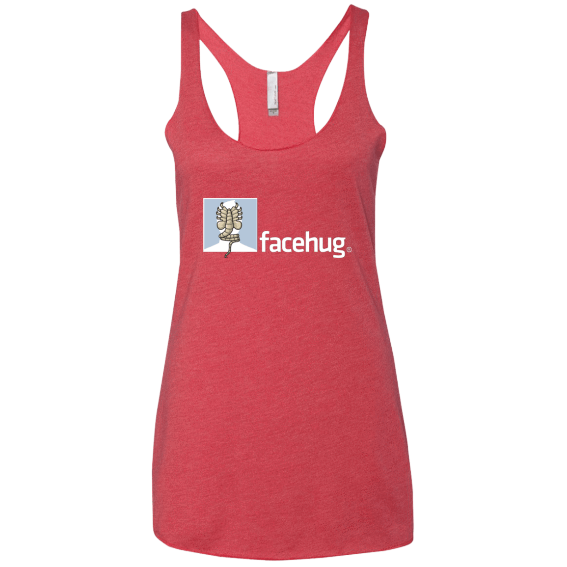 T-Shirts Vintage Red / X-Small FACEHUG Women's Triblend Racerback Tank
