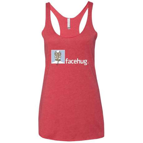 T-Shirts Vintage Red / X-Small FACEHUG Women's Triblend Racerback Tank