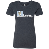 T-Shirts Vintage Navy / Small FACEHUG Women's Triblend T-Shirt