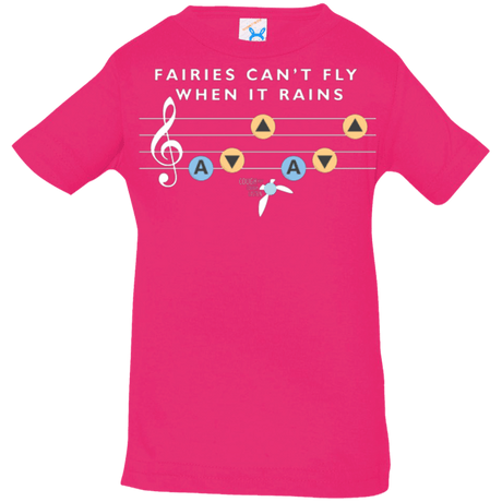 T-Shirts Hot Pink / 6 Months Fairies Can't Fly When It Rains Infant Premium T-Shirt