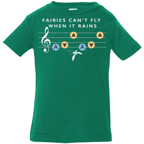 T-Shirts Kelly / 6 Months Fairies Can't Fly When It Rains Infant Premium T-Shirt
