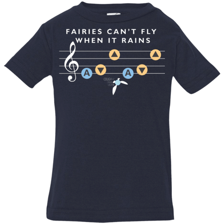 T-Shirts Navy / 6 Months Fairies Can't Fly When It Rains Infant Premium T-Shirt