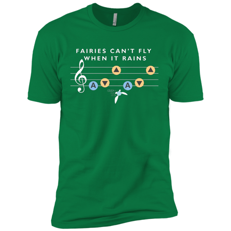 T-Shirts Kelly Green / X-Small Fairies Can't Fly When It Rains Men's Premium T-Shirt