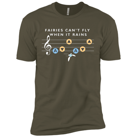 T-Shirts Military Green / X-Small Fairies Can't Fly When It Rains Men's Premium T-Shirt