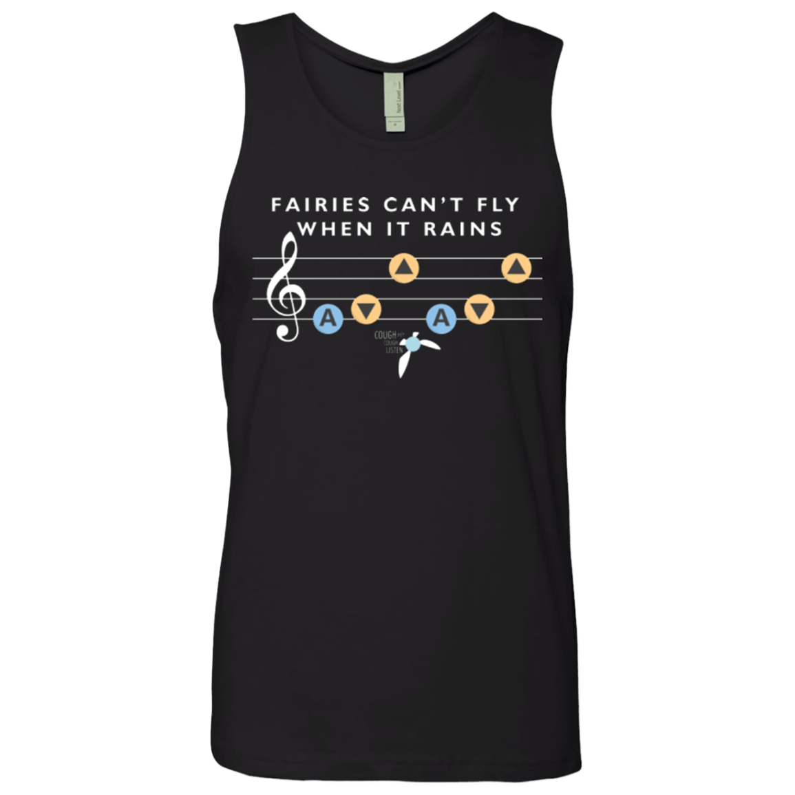T-Shirts Black / Small Fairies Can't Fly When It Rains Men's Premium Tank Top
