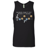 T-Shirts Black / Small Fairies Can't Fly When It Rains Men's Premium Tank Top