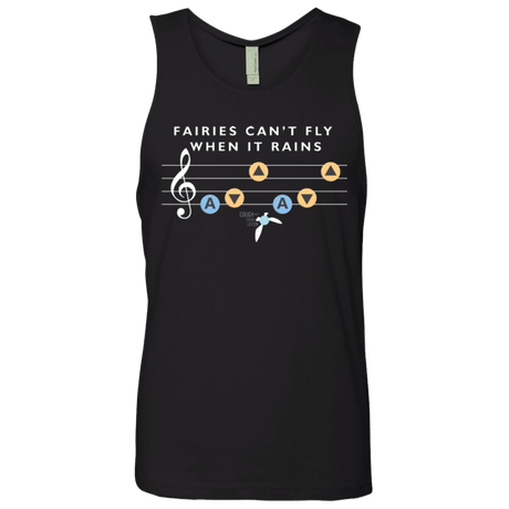T-Shirts Black / Small Fairies Can't Fly When It Rains Men's Premium Tank Top
