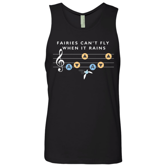 T-Shirts Black / Small Fairies Can't Fly When It Rains Men's Premium Tank Top