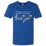T-Shirts Royal / X-Small Fairies Can't Fly When It Rains Men's Premium V-Neck