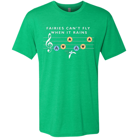 T-Shirts Envy / Small Fairies Can't Fly When It Rains Men's Triblend T-Shirt