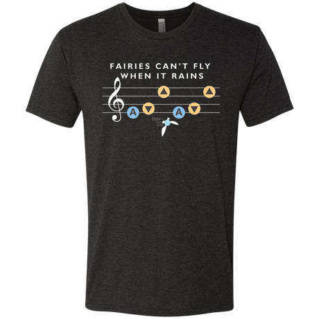 T-Shirts Vintage Black / Small Fairies Can't Fly When It Rains Men's Triblend T-Shirt