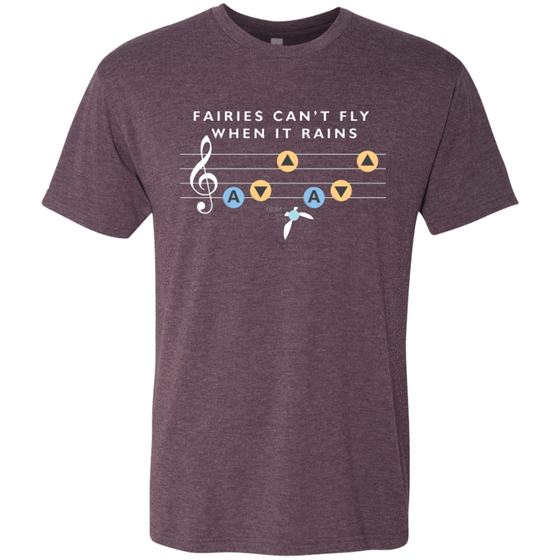 T-Shirts Vintage Purple / Small Fairies Can't Fly When It Rains Men's Triblend T-Shirt