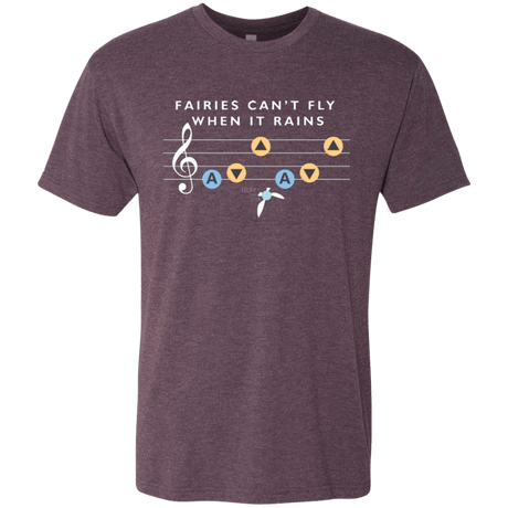 T-Shirts Vintage Purple / Small Fairies Can't Fly When It Rains Men's Triblend T-Shirt
