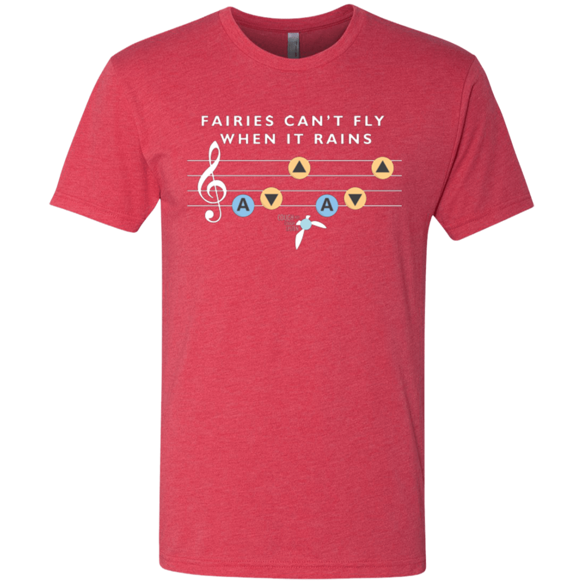 T-Shirts Vintage Red / Small Fairies Can't Fly When It Rains Men's Triblend T-Shirt