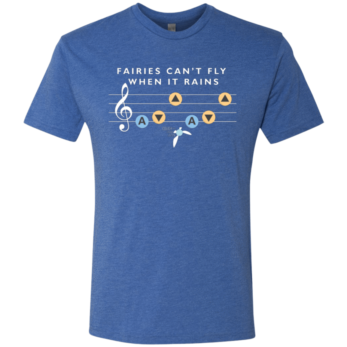 T-Shirts Vintage Royal / Small Fairies Can't Fly When It Rains Men's Triblend T-Shirt
