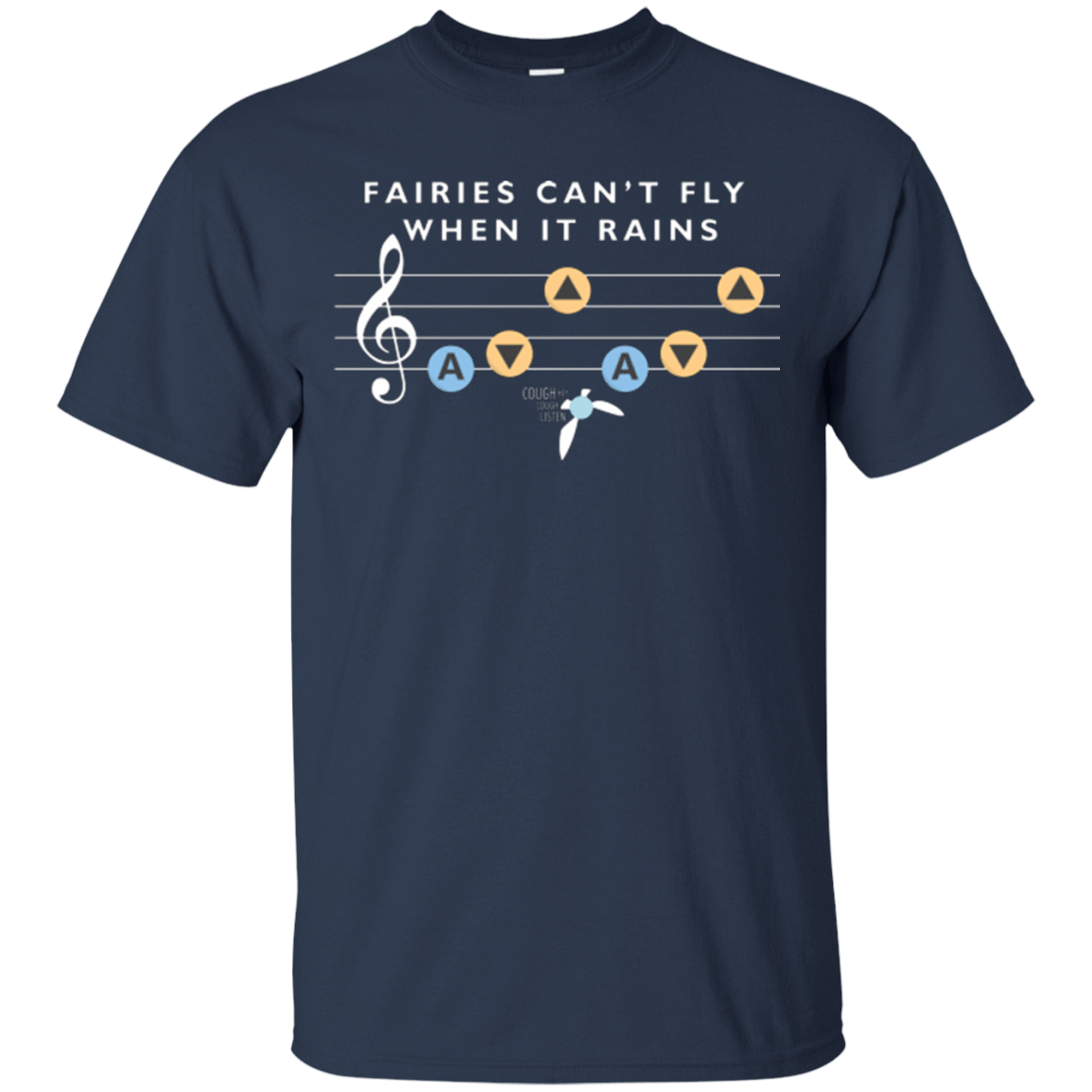 T-Shirts Navy / Small Fairies Can't Fly When It Rains T-Shirt