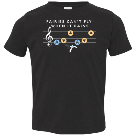 T-Shirts Black / 2T Fairies Can't Fly When It Rains Toddler Premium T-Shirt