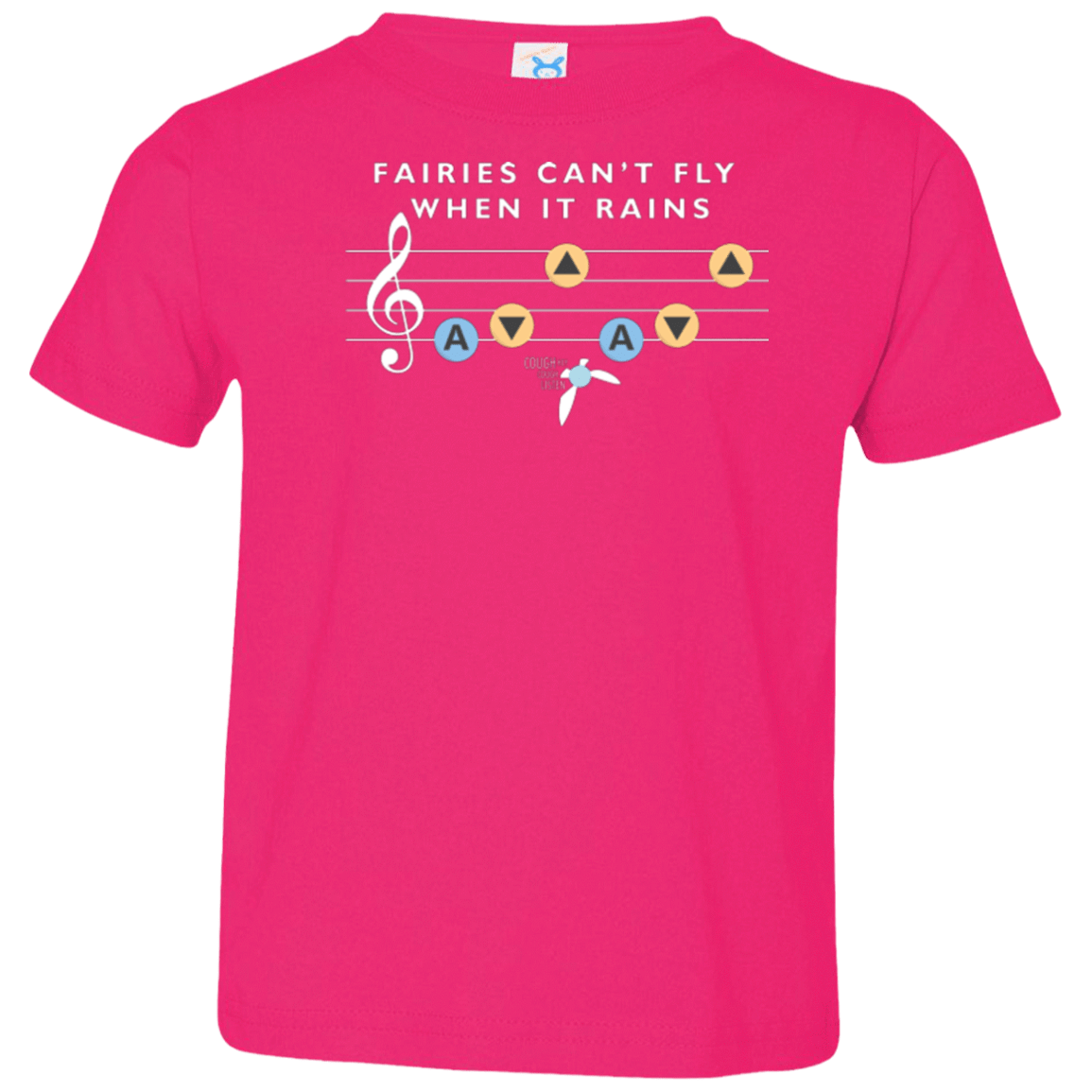 T-Shirts Hot Pink / 2T Fairies Can't Fly When It Rains Toddler Premium T-Shirt