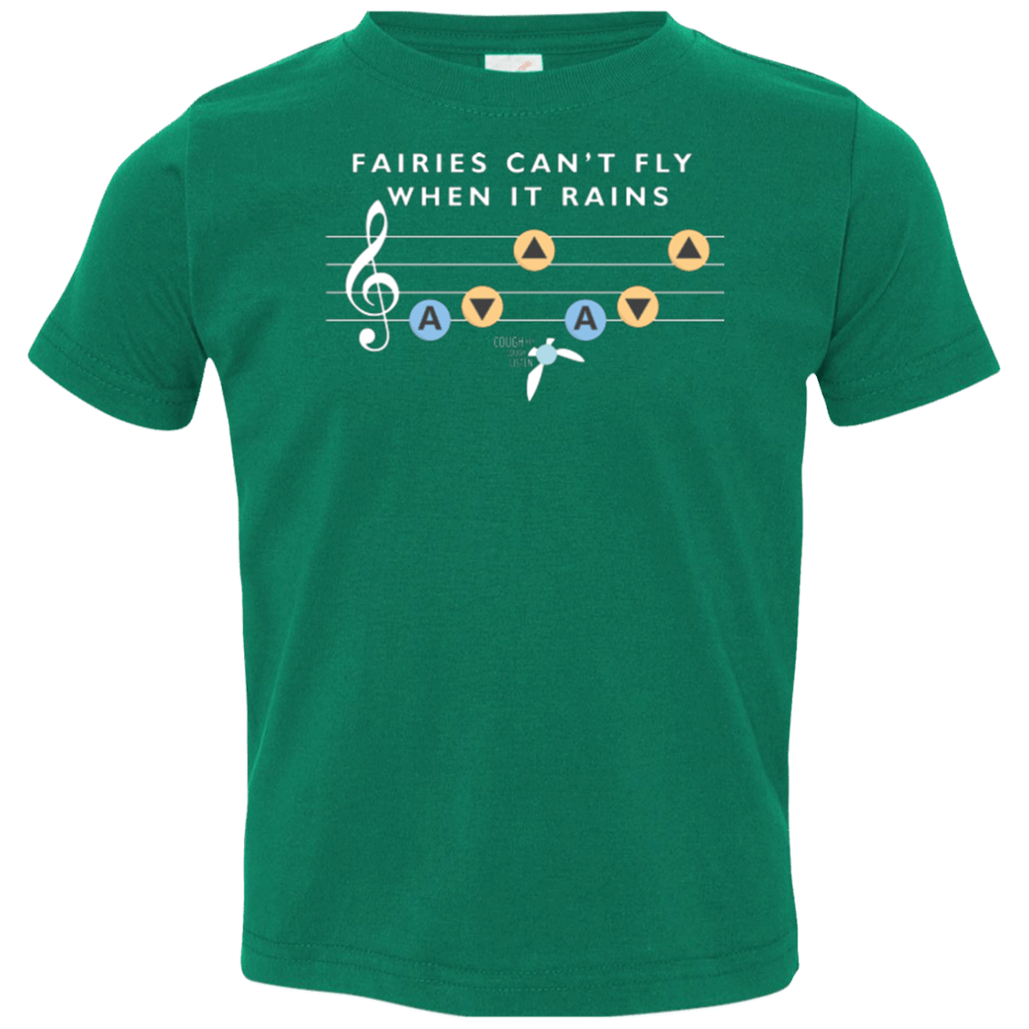 T-Shirts Kelly / 2T Fairies Can't Fly When It Rains Toddler Premium T-Shirt