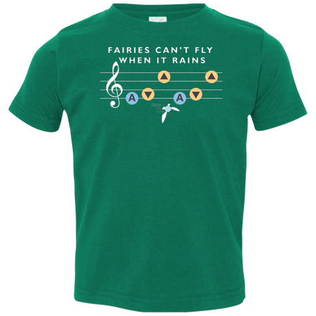 T-Shirts Kelly / 2T Fairies Can't Fly When It Rains Toddler Premium T-Shirt