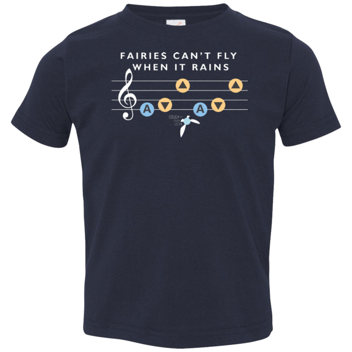 T-Shirts Navy / 2T Fairies Can't Fly When It Rains Toddler Premium T-Shirt