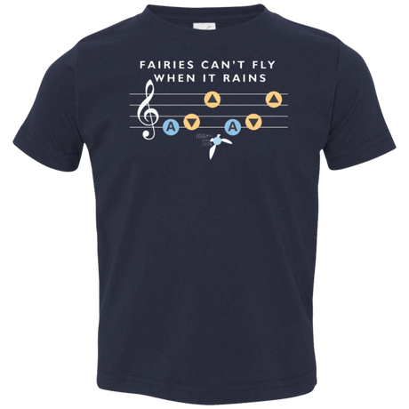T-Shirts Navy / 2T Fairies Can't Fly When It Rains Toddler Premium T-Shirt