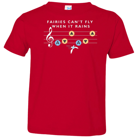 T-Shirts Red / 2T Fairies Can't Fly When It Rains Toddler Premium T-Shirt