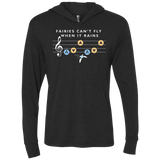 T-Shirts Vintage Black / X-Small Fairies Can't Fly When It Rains Triblend Long Sleeve Hoodie Tee