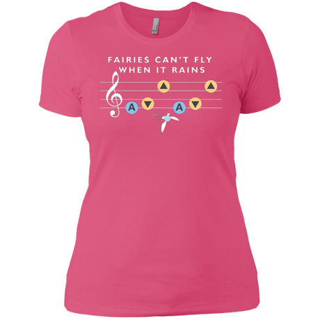 T-Shirts Hot Pink / X-Small Fairies Can't Fly When It Rains Women's Premium T-Shirt