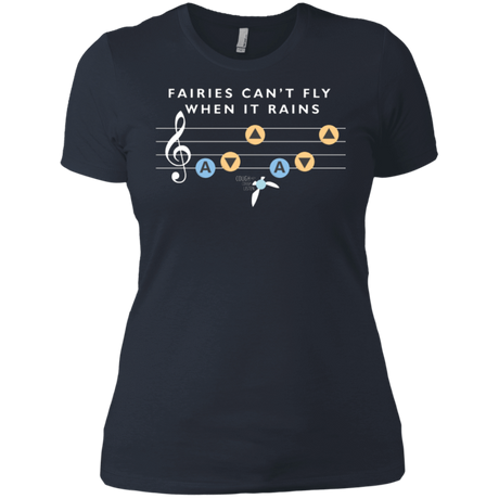 T-Shirts Indigo / X-Small Fairies Can't Fly When It Rains Women's Premium T-Shirt