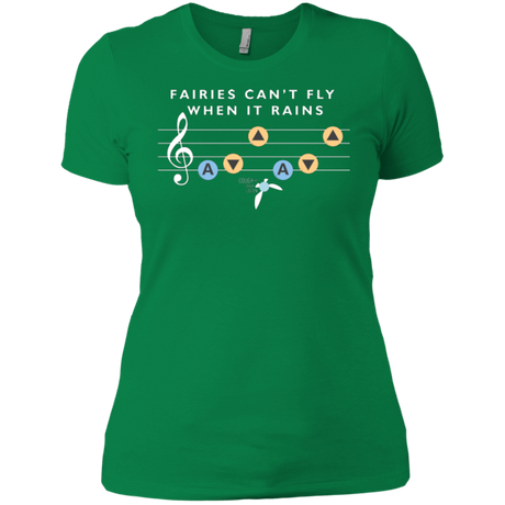 T-Shirts Kelly Green / X-Small Fairies Can't Fly When It Rains Women's Premium T-Shirt