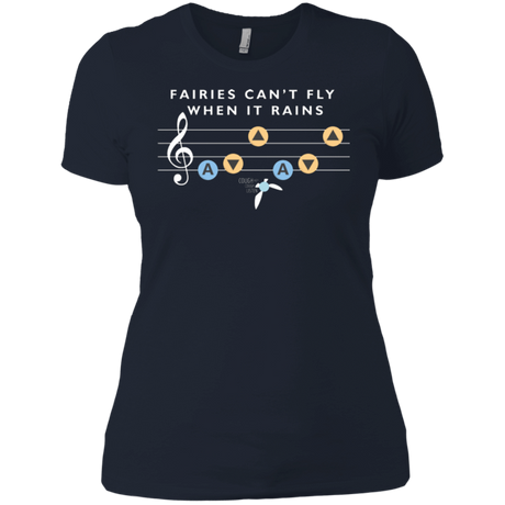 T-Shirts Midnight Navy / X-Small Fairies Can't Fly When It Rains Women's Premium T-Shirt
