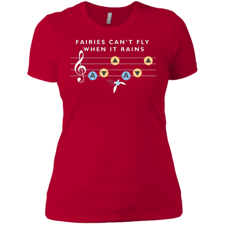 T-Shirts Red / X-Small Fairies Can't Fly When It Rains Women's Premium T-Shirt