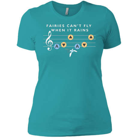 T-Shirts Tahiti Blue / X-Small Fairies Can't Fly When It Rains Women's Premium T-Shirt