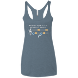 T-Shirts Indigo / X-Small Fairies Can't Fly When It Rains Women's Triblend Racerback Tank