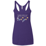 T-Shirts Purple / X-Small Fairies Can't Fly When It Rains Women's Triblend Racerback Tank