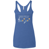 T-Shirts Vintage Royal / X-Small Fairies Can't Fly When It Rains Women's Triblend Racerback Tank