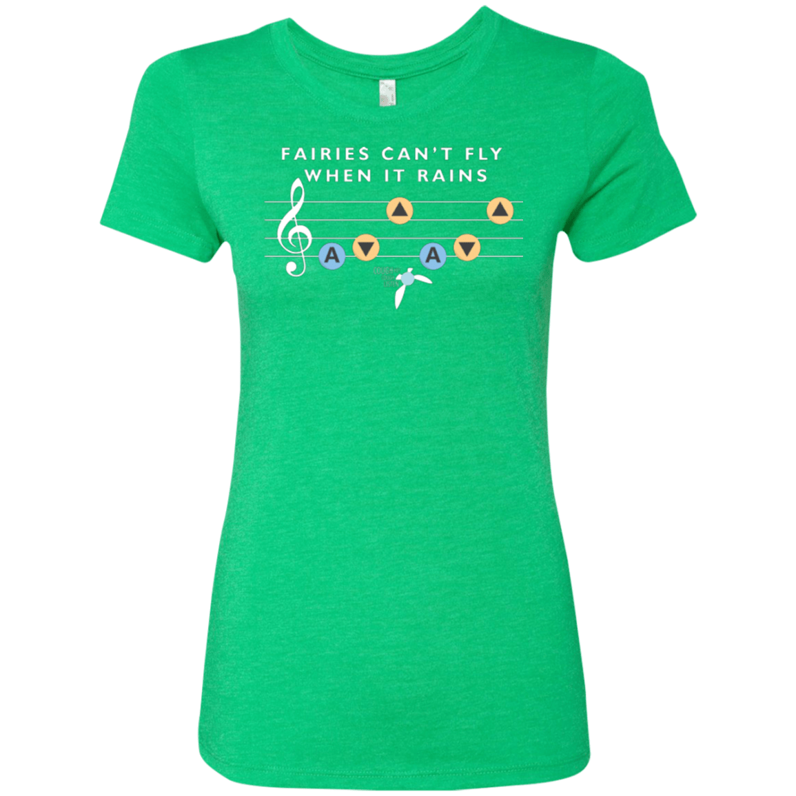 T-Shirts Envy / Small Fairies Can't Fly When It Rains Women's Triblend T-Shirt