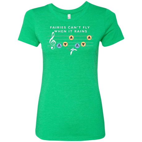 T-Shirts Envy / Small Fairies Can't Fly When It Rains Women's Triblend T-Shirt