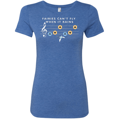 T-Shirts Vintage Royal / Small Fairies Can't Fly When It Rains Women's Triblend T-Shirt