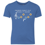 T-Shirts Vintage Royal / YXS Fairies Can't Fly When It Rains Youth Triblend T-Shirt