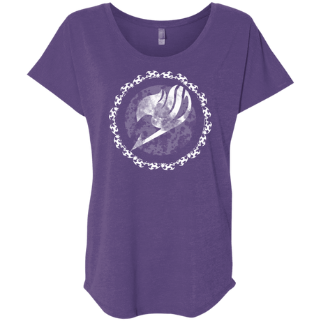 T-Shirts Purple Rush / X-Small Fairytail Triblend Dolman Sleeve