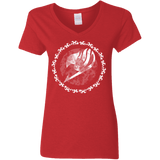 T-Shirts Red / S Fairytail Women's V-Neck T-Shirt