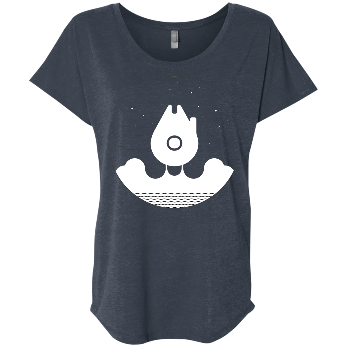 T-Shirts Vintage Navy / X-Small Falco Rises Triblend Dolman Sleeve