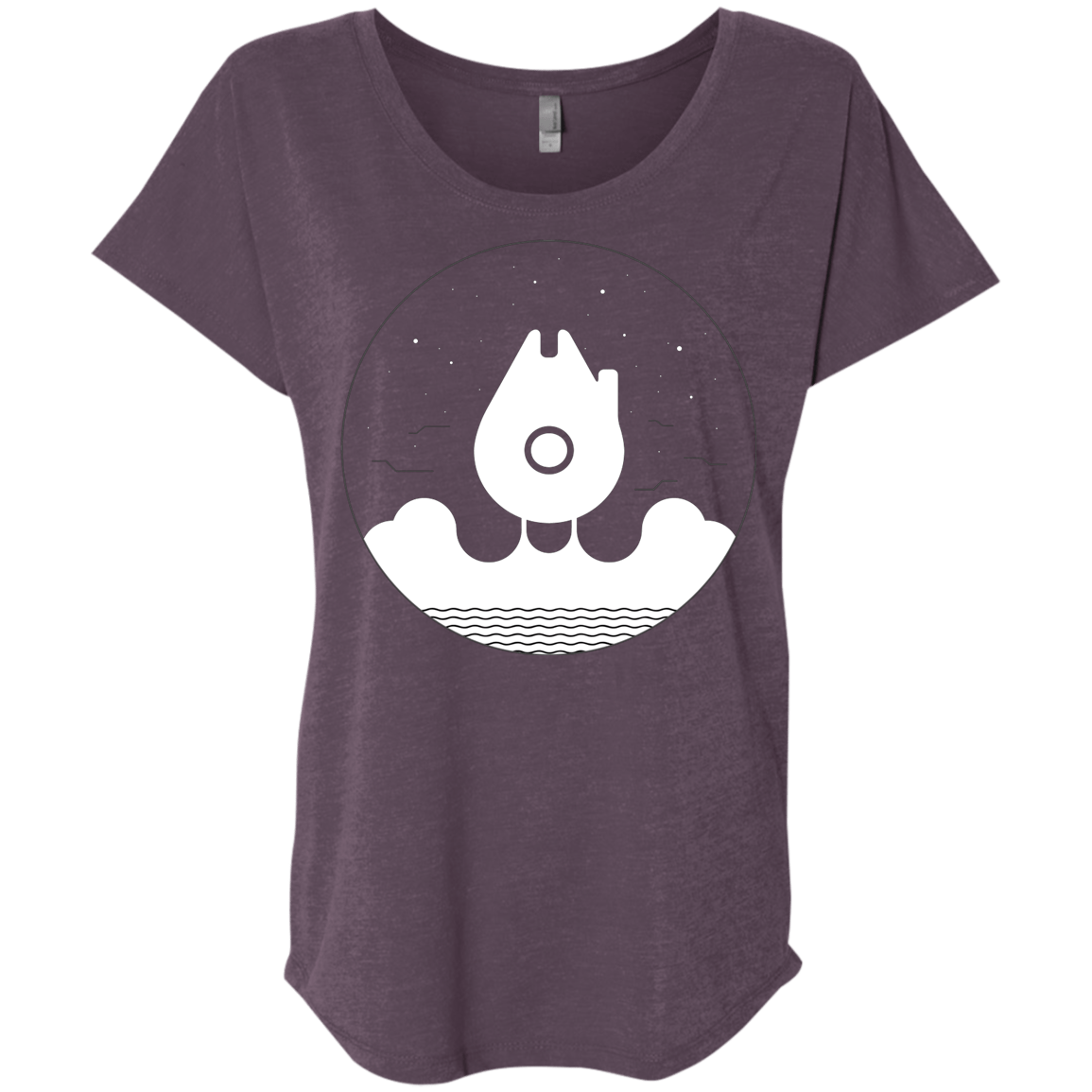 T-Shirts Vintage Purple / X-Small Falco Rises Triblend Dolman Sleeve