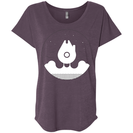 T-Shirts Vintage Purple / X-Small Falco Rises Triblend Dolman Sleeve